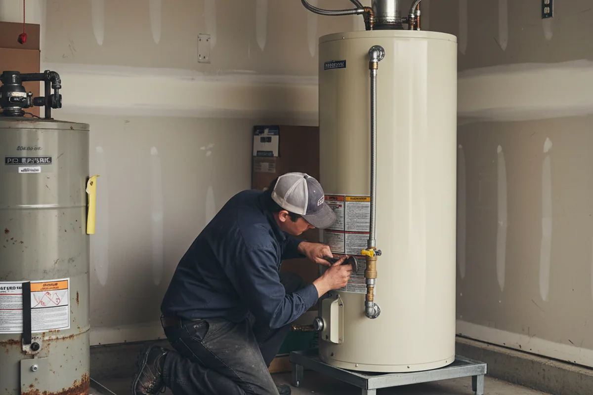 Water heater and shutoff valve replacement in Sudlersville